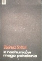 Okładka książki Z rachunków mego pokolenia Tadeusz Sołtan