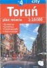 Okładka książki Toruń +4. Plan miasta praca zbiorowa