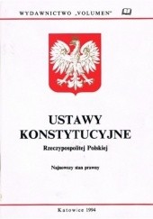 Okładka książki Ustawy konstytucyjne Rzeczypospolitej Polskiej