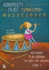 Okładka książki Konspekty zajęć rytmiczno-muzycznych 3-4-latków na cały rok szkolny. Część 1 Marzena Staniek