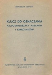 Okładka książki Klucz do oznaczania najpospolitszych mszaków i paprotników Bronisław Szafran