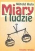 Okładka książki Miary i ludzie Witold Kula