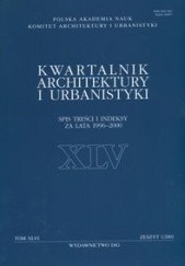 Okładka książki Kwartalnik Architektury i Urbanistyki tom XLVI Lech Kłosiewicz, Kwartalnik Architektury i Urbanistyki