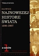 Okładki książek z cyklu Słownik najnowszej historii świata 1900-2007