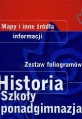 Okładka książki Historia. zestaw foliogramów. Szkoła ponadgimnazjalna. Segregator Włodzimierz Chybowski