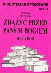 Okładka książki Zdążyć przed panem Bogiem Hanny Krall Jan Pazurski