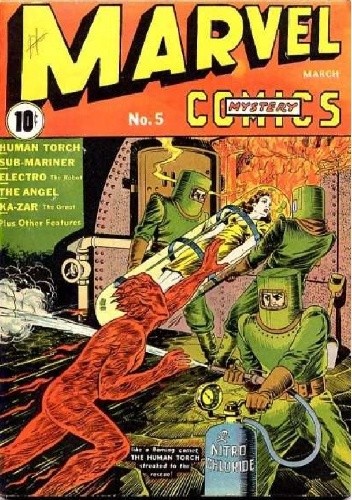 Okładki książek z cyklu Marvel Mystery Comics