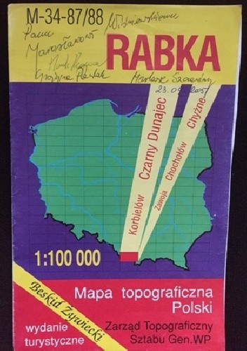 Okładki książek z serii Mapa topograficzna Polski