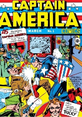 Okładki książek z cyklu Captain America Comics