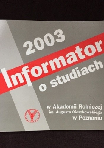 Informator o studiach 2003
