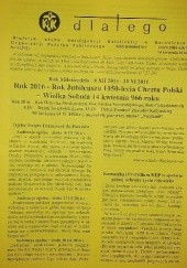 Okładka książki Dlatego. Biuletyn Klubu Inteligencji katolickiej w Katowicach Organizacji Pożytku Publicznego nr 4/14 kwietnia 2016 praca zbiorowa