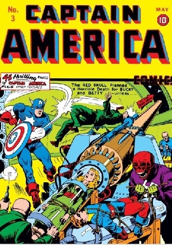 Okładki książek z cyklu Captain America Comics