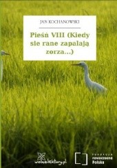 Okładka książki Pieśń VIII (Kiedy sie rane zapalają zorza...) Jan Kochanowski