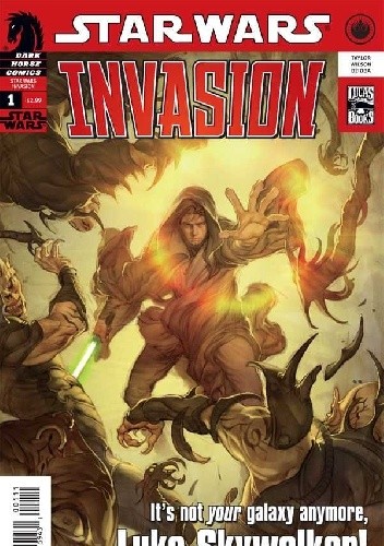 Okładki książek z cyklu Star Wars: Invasion