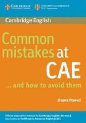 Okładka książki Common Mistakes at CAE and how to avoid them Debra Powell