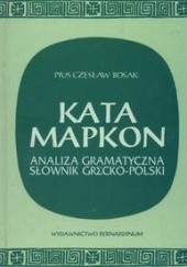 Okładka książki Kata Mapkon Pius Czesław Bosak