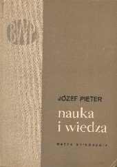 Okładka książki Nauka i wiedza Józef Pieter