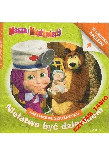 Naklejkowe szaleństwo nr 185. Masza i Niedźwiedź. Niełatwo być