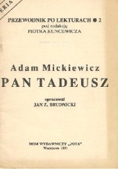 Adam Mickiewicz. Pan Tadeusz