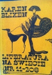 Okładka książki Literatura na świecie nr 11/1988 (208): Karen Blixen praca zbiorowa