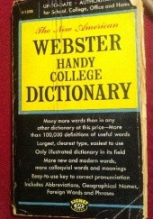 Okładka książki The New American Webster Handy College Dictionary 