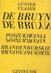 Okładka książki Poszukiwania brandenburskie Günter de Bruyn