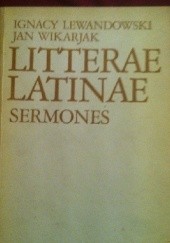 Okładka książki Litterae Latinae sermones