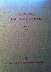 Słownik polsko-łaciński t IV P-R
