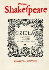 Okładka książki Komedia omyłek William Shakespeare