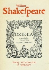 Okładka książki Dwaj szlachcice z Werony William Shakespeare