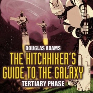 Okładki książek z cyklu Hitchhiker's Guide: Radio Play series