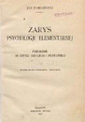 Okładka książki Zarys psychologii elementarnej Jan Doroziński
