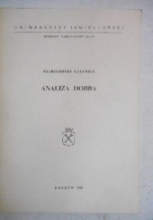 Okładka książki Analiza dobra Włodzimierz Galewicz