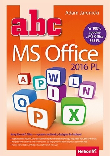 Okładka książki ABC MS Office 2016 PL Adam Jaronicki