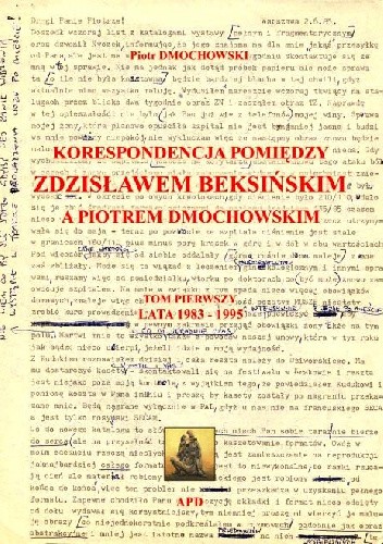 Okładki książek z cyklu Korespondencja pomiędzy Zdzisławem Beksińskim a Piotrem Dmochowskim
