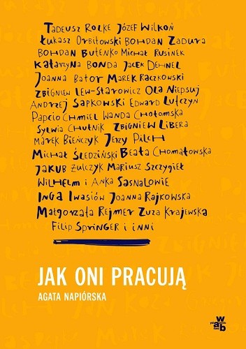 Okładka książki Jak oni pracują: rozmowy o pracy, pasji i codziennych sprawach polskich twórców Agata Napiórska