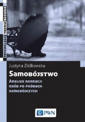 Okładka książki Samobójstwo analiza narracji osób po próbach samobójczych Justyna Ziółkowska