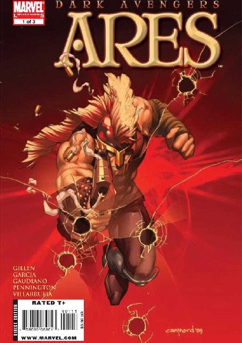 Okładki książek z cyklu Dark Avengers: Ares