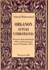 Okładka książki Organom sztuki uzdrawiania Samuel Hahnemann