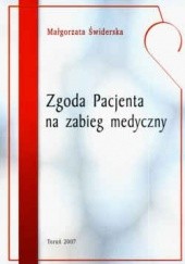 Okładka książki zgoda Pacjenta na zabieg medyczny Małgorzata Świderska