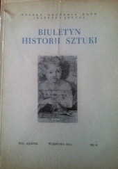 Okładka książki Biuletyn historii sztuki nr 2 rok XXXVIII praca zbiorowa