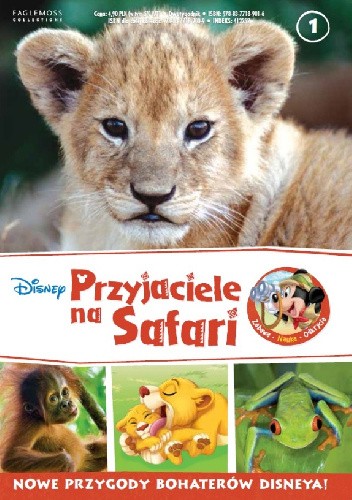 Okładki książek z cyklu Disney. Przyjaciele na Safari