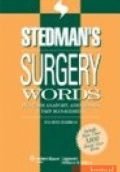 Okładka książki Stedman's Surgery Words 4e Stedman s