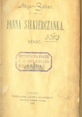 Okładka książki Panna Siekierczanka. Szkic Kajetan Abgarowicz