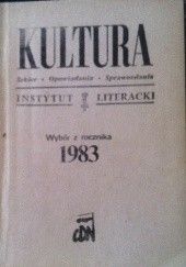 Okładka książki Kultura Wybór z rocznika 1983 praca zbiorowa