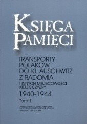 Okładka książki Księga Pamięci. Transporty Polaków do KL Auschwitz z Radomia i innych miejscowości Kielecczyzny 1940-1944. Tom 1 praca zbiorowa