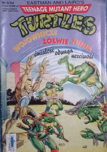 Okładki książek z cyklu Teenage Mutant Hero Turtles