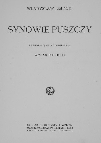 Okładka książki Synowie puszczy Władysław Umiński