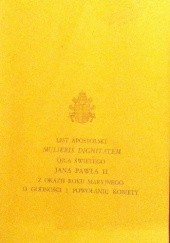Okładka książki Mulieris dignitatem Jan Paweł II (papież)