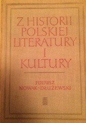 Okładka książki Z historii polskiej literatury i kultury Juliusz Nowak-Dłużewski